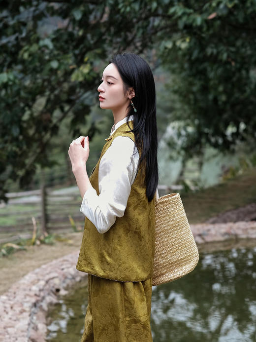 盛唐牡丹| 新禾绿丝毛双面穿马甲 商品图8