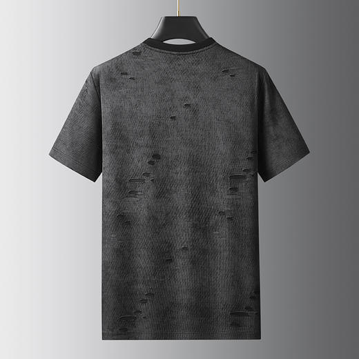 【棉质】【DDA】大依优型大码短袖T恤夏季圆领半袖加肥加大码短袖上衣胖子男士潮流 商品图1