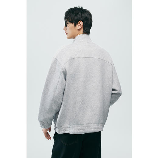 棉仓356808002-new-重磅五明治空气层立领开衫卫衣 商品图4