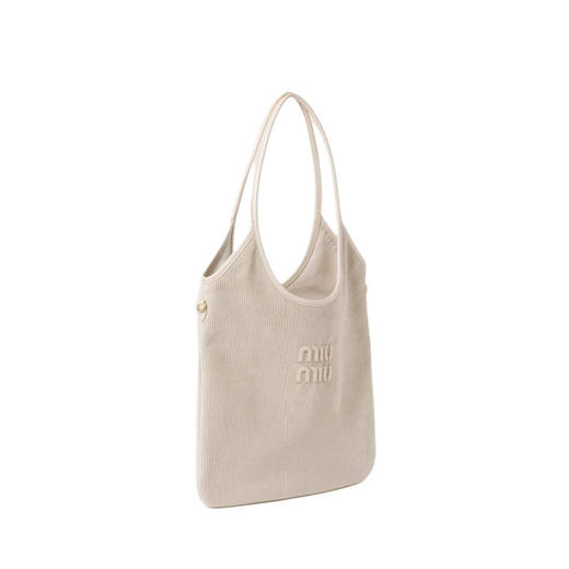 MIU MIU缪缪 IVY 刻字徽标 织物 托特包Tote包购物袋手提包 常规 女款（CB） 商品图1