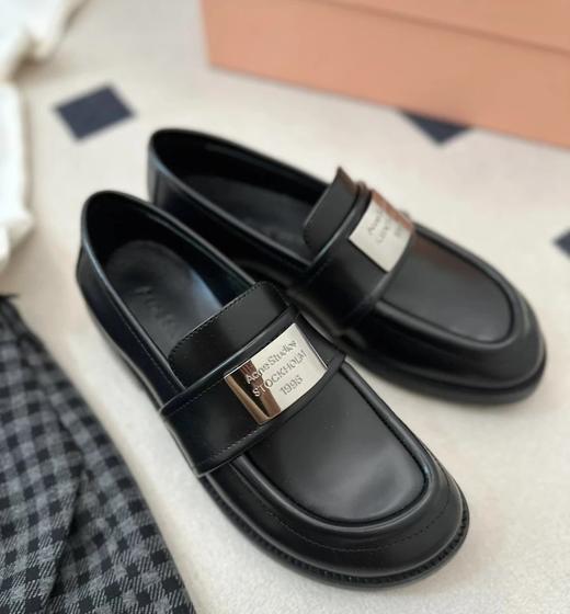 重磅渠道  AC新款1996乐福鞋  金属标乐福鞋  开边珠牛皮 商品图1