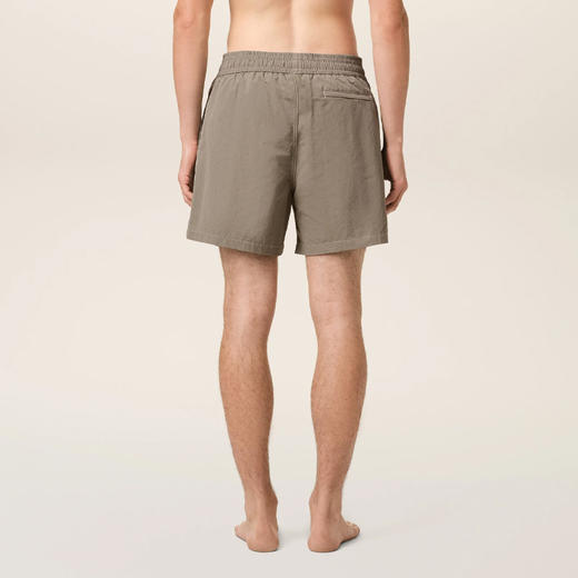 AMI 男士心形徽标刺绣休闲短裤 灰色 HBW006 PA0027 0952 商品图2