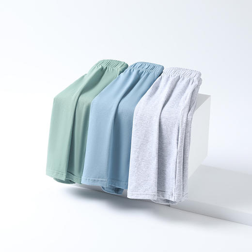 【2条装】YIMEN 男士宽松纯棉阿罗裤 MR00  高品质精梳棉+氨纶，柔软亲肤、透气吸汗，活动自如不紧绷，久穿不易变形；居家休闲、运动健身、户外活动，多场景适配；无感穿着，摆脱束缚感； 商品图9