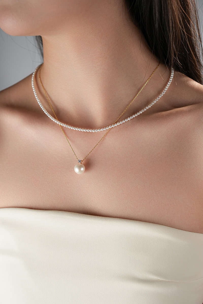 戴拉珍珠配饰《真爱经典》，天然淡水小米珍珠3-4mm项链、戴妃款10-11mm吊坠项链，低调而优雅，轻松百搭，配备礼盒，送女神优选