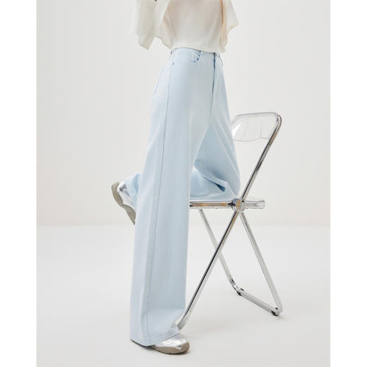 IEF/爱依服2025长裤春季 韩版简约气质通勤百搭显瘦阔腿裤N0104 商品图3