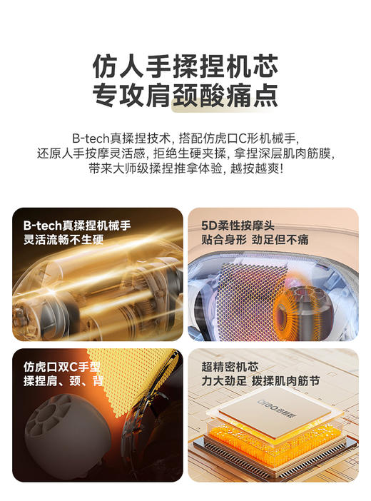 【官方直发】倍轻松N5Q1斜方肌按摩仪 智能语音款 热敷揉按放松肩颈颈椎按摩仪送礼 商品图3