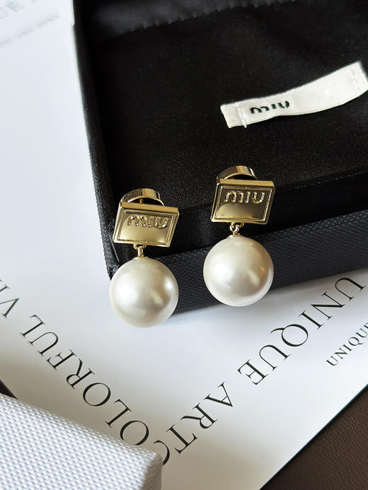 THS-无 缪家 少女感方块珍珠耳饰 CU1276 商品图2