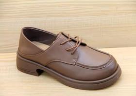 豪行新款23338569真皮职业休闲低跟女鞋单鞋皮鞋