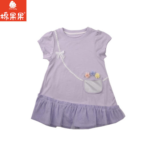 棉果果夏季商场专柜同款女童网纱连衣裙M222701225324 商品图1