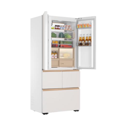 海尔512升全自动制冰全空间保鲜冰箱法式多门风冷无霜阻氧干湿分储 594mm超薄零嵌旗舰款 麦浪BCD-512WGHMD1BXHU1制冰款 商品图1