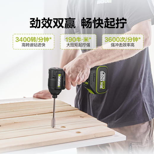 威克士WE280D  20V无刷冲击起子机 商品图2