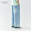 棵初 2025春夏第二波新品蝴蝶结绣花宽松休闲牛仔裤805K256035CD 商品缩略图0