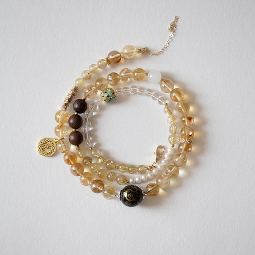 「UP · 时来运转」黄色系手串（三圈）/可作项链 商品图4