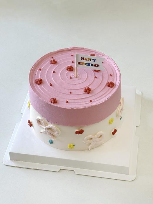 玫粉色小花蛋糕 商品图0