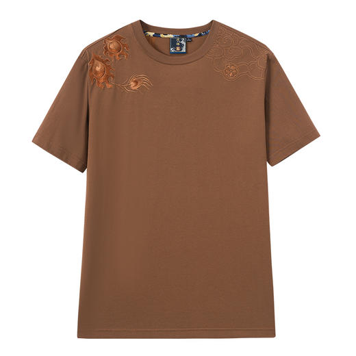 ONIARAI/鬼洗25春夏新品泥棒蓝雀神绣花短袖男式T恤 25NOB34 商品图3