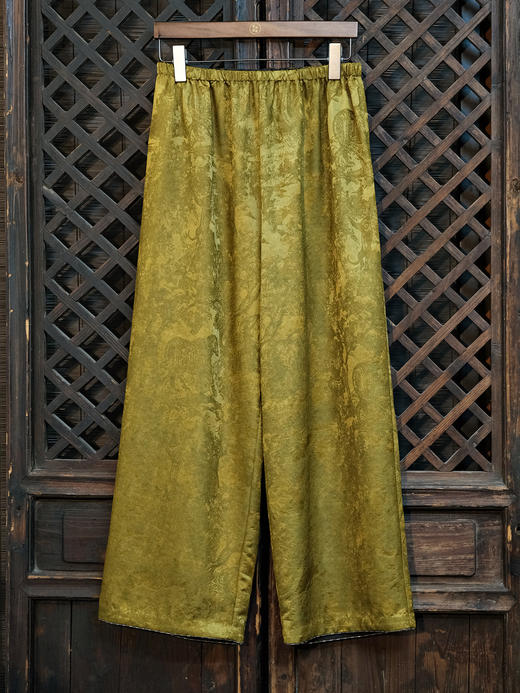 盛唐牡丹| 新禾绿丝毛双面穿裤子 商品图5