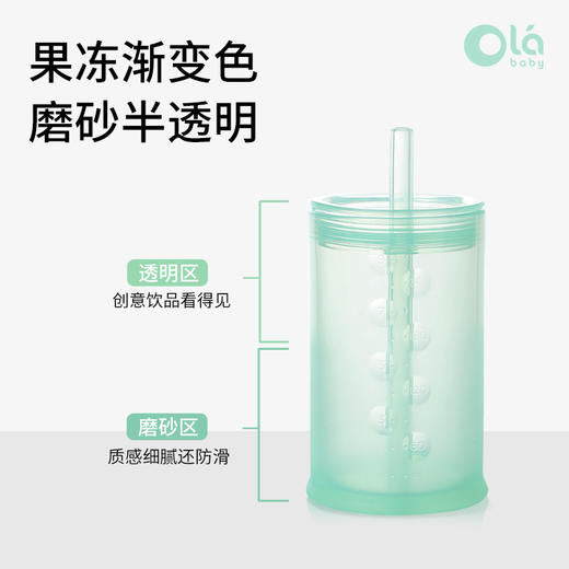 *Olababy果冻学饮杯&杯盖吸管配件-赠吸管刷（150ml / 270ml）（餐具属个人卫生产品，一经拍下不支持七天无理由退换货） 商品图8