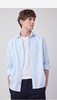 H@ZZYS 字母提花条纹纯棉长袖衬衫 Z-15079 商品缩略图2