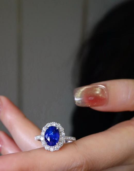 2.24ct刻面蓝宝石戒指 商品图1