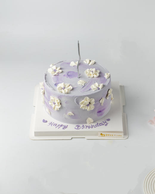 暮山紫 女士生日蛋糕（百分百进口动物奶油） 商品图0