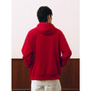 GXG男装 连帽双色卫衣红色通勤长袖上衣新年卫衣 2025春季热卖 商品缩略图4
