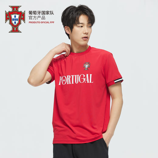 【官方正版】葡萄牙国家队 | 春夏红色球员印号透气T恤球迷 商品图2