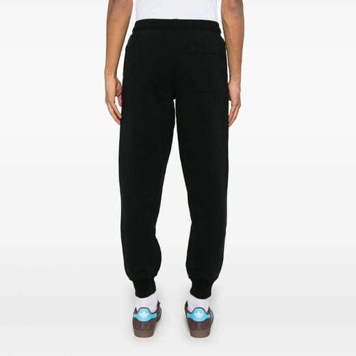 AMI 男士徽标刺绣棉质休闲运动裤 黑色 UTR240 747 001 商品图2