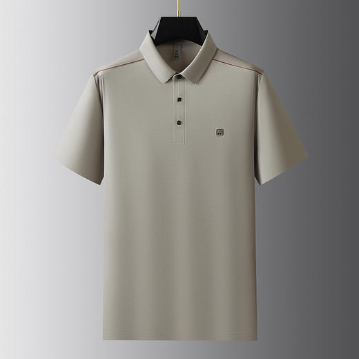 【冰丝】【DDP】大依优型大码短袖POLO衫弹力翻领商务休闲透气半袖夏季上衣 商品图5