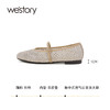 westory春季新款新中式国风鞋玛丽珍洞洞鞋W24AH57711 商品缩略图3