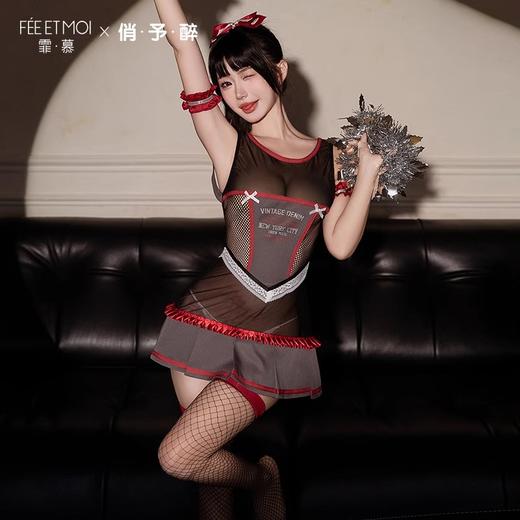 霏慕&俏予醉 活力啦啦队撞色拼接套装Q19 商品图1