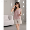 可人儿小众设计师新款奥力绵夏季女睡衣时尚可外出家居服套装 商品缩略图2
