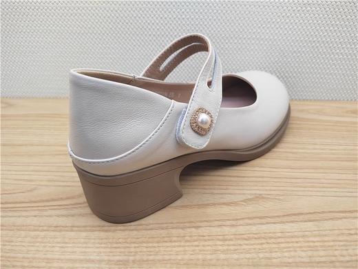 豪行秋季新款23320196真皮时尚休闲低跟女鞋单鞋皮鞋 商品图3