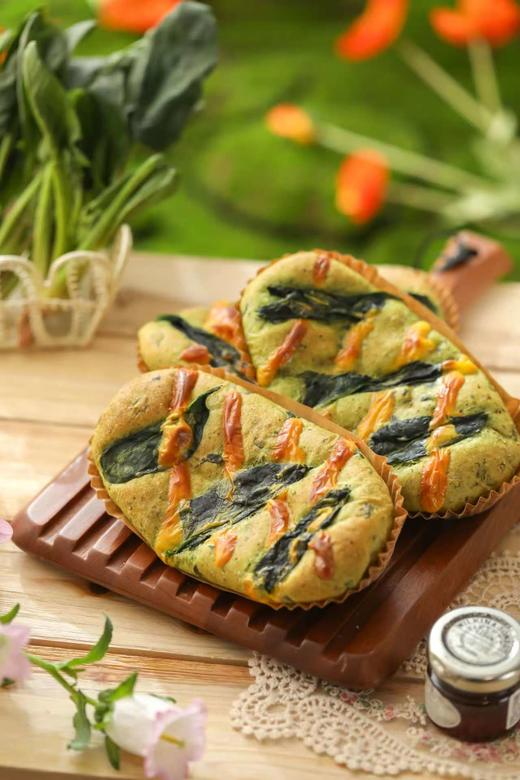 菠菜香肠芝士软欧（单个） 商品图0