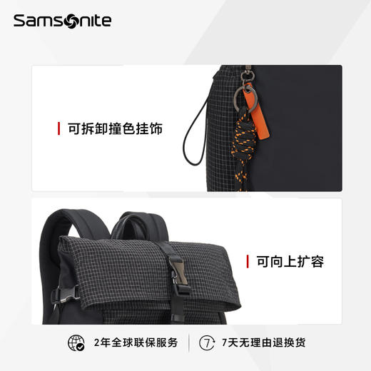 新秀丽JEREMY系列棋盘格多元风格双肩包NS6*101 商品图4