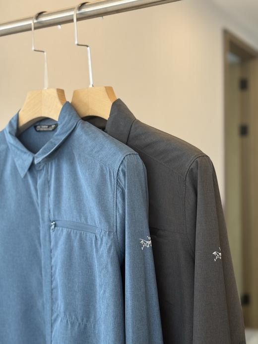 点此购买 始祖鸟春秋季男士梭织商务休闲速干衬衫衬衣 bk 311172 商品图10