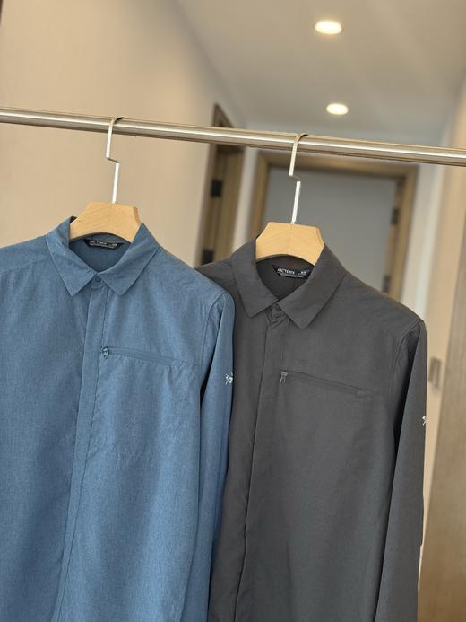 点此购买 始祖鸟春秋季男士梭织商务休闲速干衬衫衬衣 bk 311172 商品图9