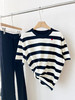 【条纹控】噢蜜ooomeooo爱心刺绣宽条纹T 商品缩略图4