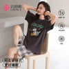 【清凉迎夏】洁丽雅新品女款家居服短袖短裤套装可爱卡通套头睡衣 商品缩略图1