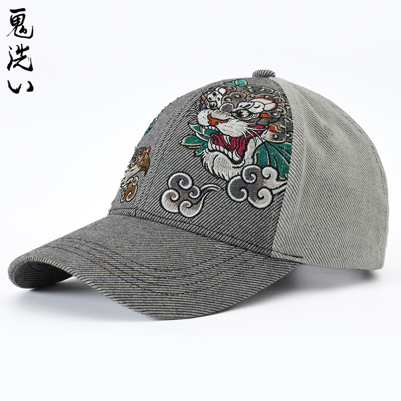 ONIARAI/鬼洗25春夏新品泥棒蓝豹斗鹰绣花棒球帽男女款 25NA409