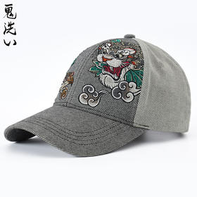 ONIARAI/鬼洗25春夏新品泥棒蓝豹斗鹰绣花棒球帽男女款 25NA409