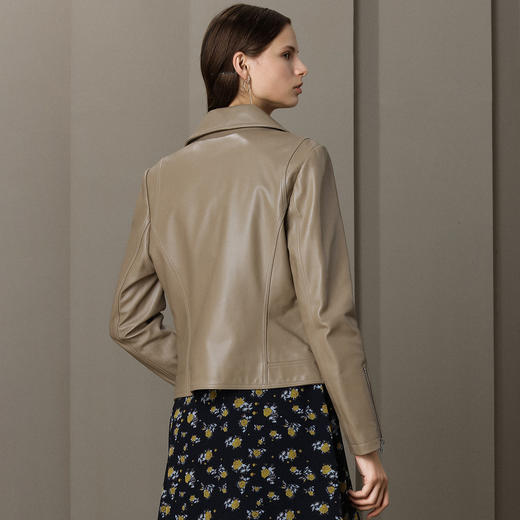 10003317500 宝姿PORTS   女装长袖短皮衣 商品图1