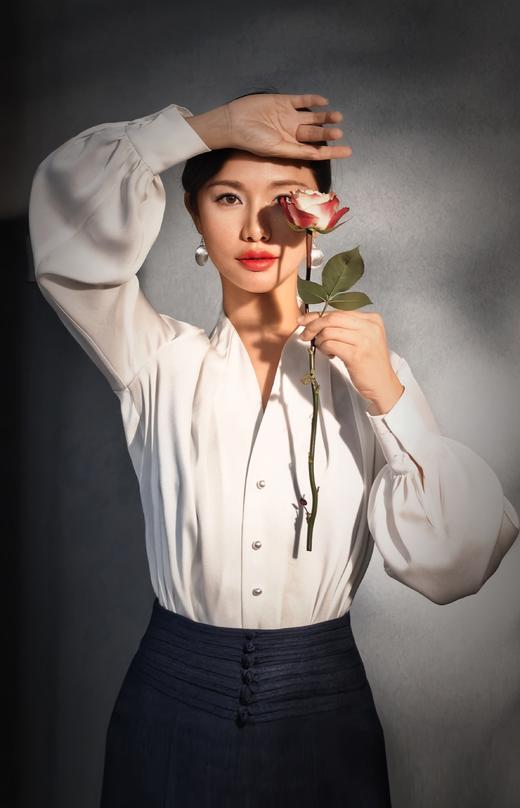 逸红颜明月优选#重磅醋酸白衬衫「无尘」 珍珠一般的“白月光”,清新中国风 商品图5