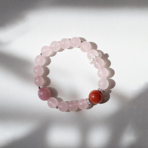 「Love · 爱“吾”及乌」粉色系手串（单圈） 商品图1