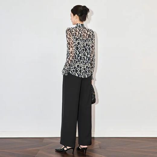 【高货wl】全新升级【铂金会员220/天猫299/差价79】(02957) 洛诗琳法式复古印花雪纺系带领女衬衫时尚感气质长袖女 商品图1