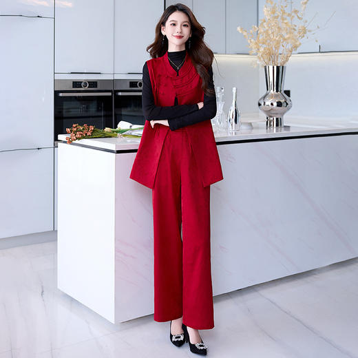 气质穿搭春季新中式三件套HBLJRA993 商品图0