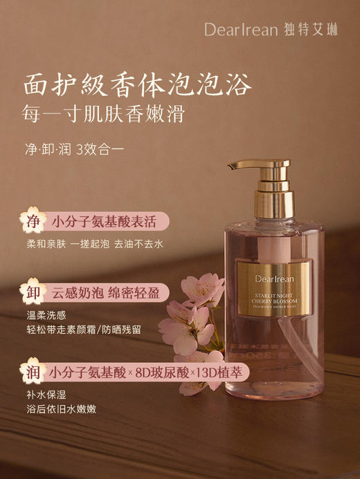 DearIrean独特艾琳夜樱繁星系列--护手霜/身体乳/沐浴露/香体露（YW） 商品图5