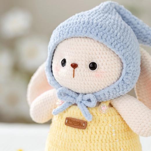 苏苏姐家甜心兔陪伴玩偶手工diy编织钩针玩偶毛线团自制材料包预 商品图1