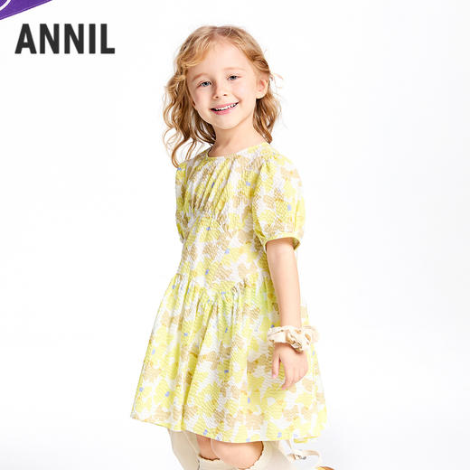 女童短袖连衣裙夏季新款安奈儿童装实体店同款XG523642 商品图1