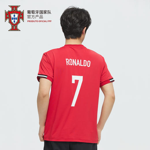 【官方正版】葡萄牙国家队 | 春夏红色球员印号透气T恤球迷 商品图1