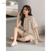 可人儿小众设计师新款泡泡绵夏季女士短袖睡衣时尚可外出家居服 商品缩略图3